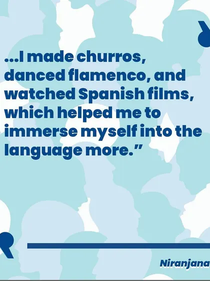 Niranjana, an IFLAC Junior student, talks about how our creative methods like making churros and dancing flamenco helped her prepare for her ICSE Spanish exam and immerse herself in the culture.