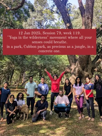 Another great turnout for our weekly session. It's amazing to see this movement grow, creating a space where all your senses can breathe in a concrete jungle.