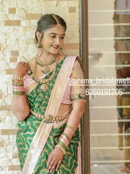 Another lovely pose from the same bride, showcasing the complete set in natural light.