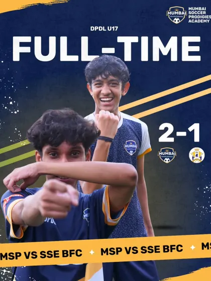 The official match graphic for the U17s' 2-1 victory.