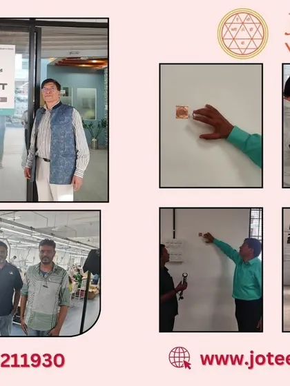 We energized the spaces of the Flexfit garment factory by placing our ancient Vedic Yantras. This science can convert negative energies into positive ones, improving the overall harmony and productivity of an industrial environment.