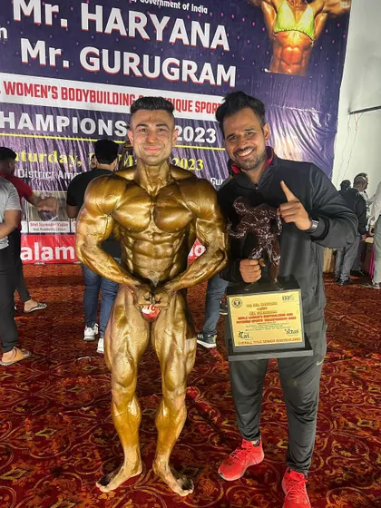Champion of Champions, Mr. Haryana 2023. Everything went according to plan, and we got the best result.