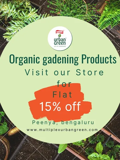 We love connecting with our local community. This is an invitation to visit our store in Peenya, Bengaluru, where you can browse our full range of organic gardening products and enjoy special in-store discounts.