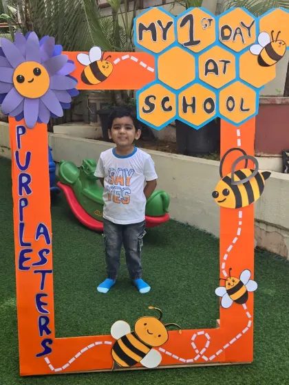 A confident smile from a new student on his first day. We are so happy to have him join our family.