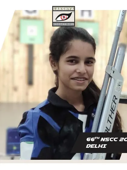 Janhavi Khanvilkar, who contributed to a silver medal win in the 10m Air Rifle Junior Women Civilian Team event.