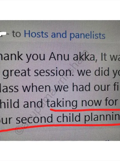 It's wonderful to see students returning for their second child's planning. It shows the lasting impact and trust built from the first journey.