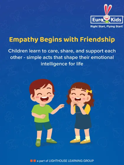 Empathy begins with friendship. Through daily interactions, children learn to care for one another, share their toys, and offer support, which are the building blocks of emotional intelligence.