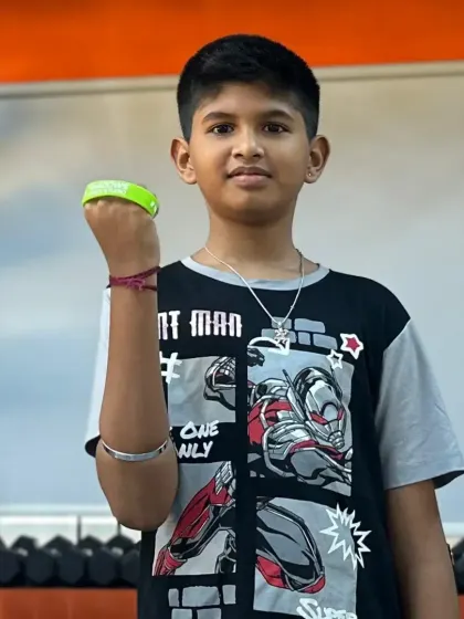 Ayush has earned his green band for his top performance and great improvement in the basic level. Keep it up.