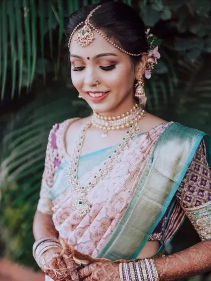 A bride making her dream wedding a reality in one of my lovingly handcrafted blouses.