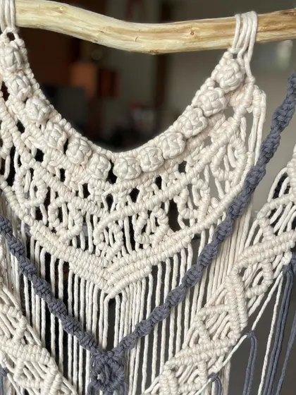 Just look at the details of this work! I take a lot of pride in making sure every knot is perfect. This is what makes handmade items so special.