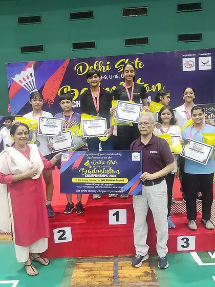 A proud moment at the Delhi State Badminton Championships 2024. My students filled the podium, a direct result of their relentless training.