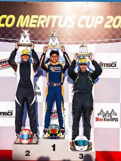 Our drivers on the podium at the Meco Meritus Cup 2024. Consistent results like these are built on a foundation of expert coaching and technical support.