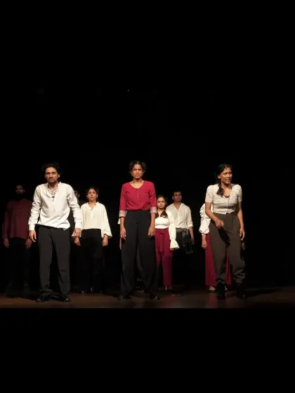 The cast of 'Sea's Fire' walks forward with purpose, a moving moment from our tribute to the children of Gaza.