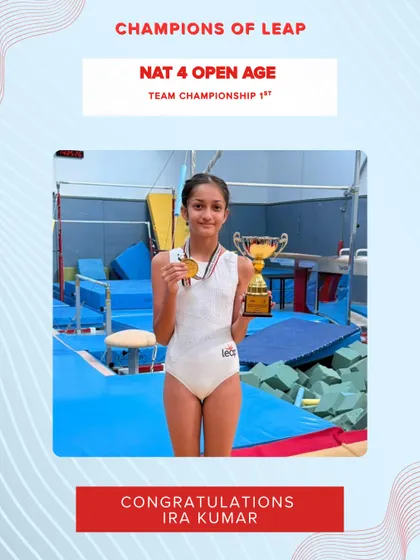 A big cheer for Ira Kumar, who was part of the 1st place winning team in the NAT 4 Open Age Team Championship.