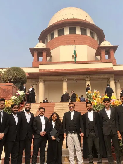 Team Nirwan Legal with Senior Advocate Pradeep Rai Sir at the Supreme Court. We are grateful for his mentorship and guidance, which is invaluable to our team's growth and success.