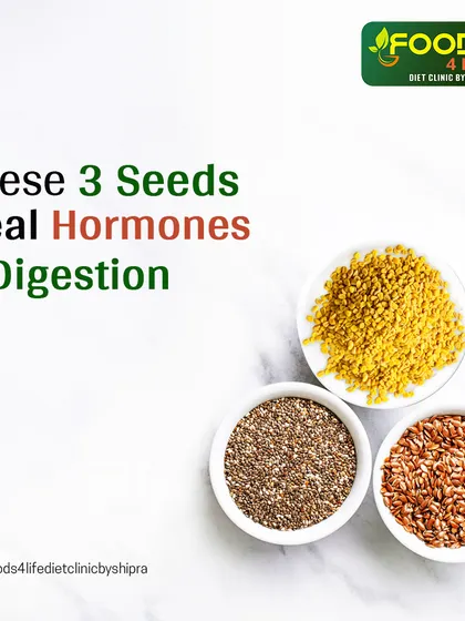 These three seeds, Chia, Flax, and Methi, are powerhouses for healing hormones and improving digestion. A small addition to your diet can bring big benefits.