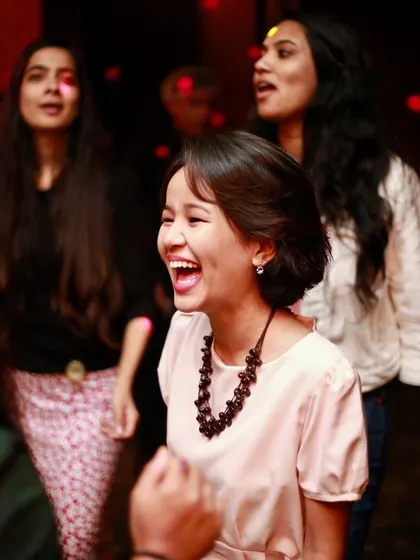 Laughter is the best medicine, especially when combined with good music.