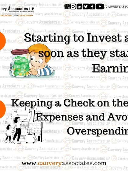 Teach your children to start investing as soon as they start earning and to keep a check on their expenses to avoid overspending. These practical habits are crucial for long-term financial health.