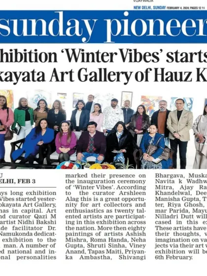 I was so thrilled to see my first exhibition featured in the Sunday Pioneer. It was a huge milestone for me and a reminder that hard work and passion really do pay off.