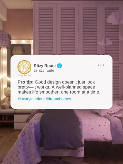 Pro tip: Good design works. This whimsical bedroom with fairy lights and cloud decor isn't just pretty; its well-planned layout makes life smoother and more magical.
