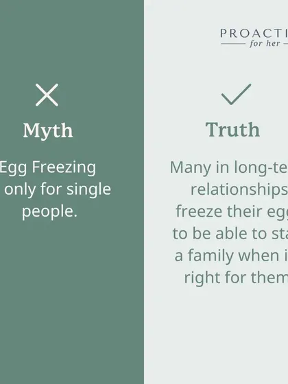 Another myth is that egg freezing is only for single people. The truth is, many women in long-term relationships choose to freeze their eggs to give themselves and their partners the flexibility to start a family when the time is truly right for them.