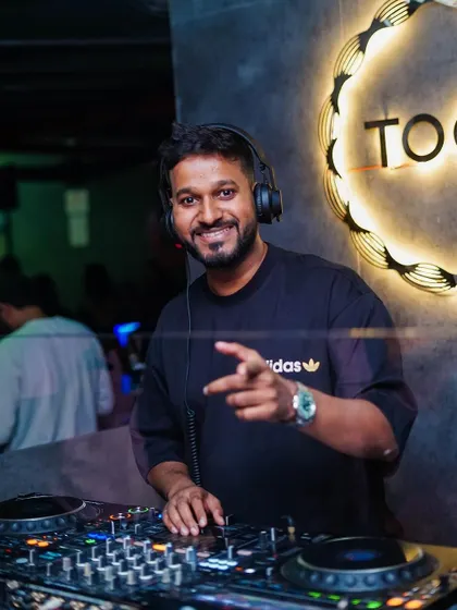 A shot of me at the decks at Toca Koramangala.