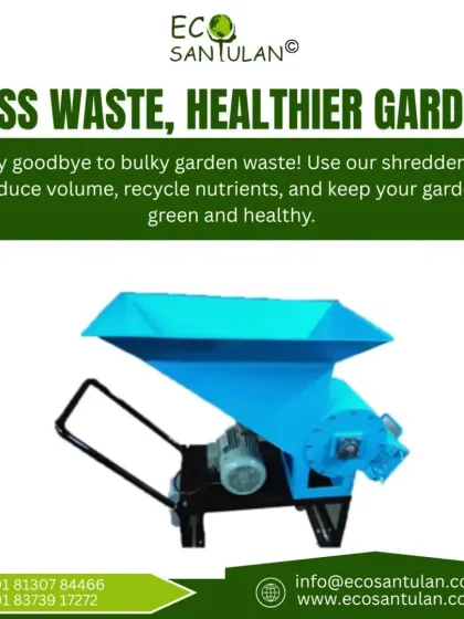 Less waste means a healthier garden for your community. Our shredder helps reduce the volume of bulky garden waste and recycles nutrients back into the soil.