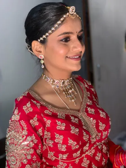 The bride's happy and relaxed expression shows how comfortable she feels. I believe bridal makeup should feel as good as it looks.