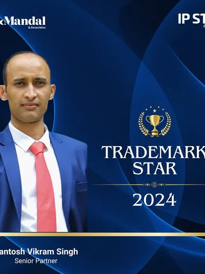 For the second consecutive year, our Senior Partner Santosh Vikram Singh has been ranked as a Trademark Star by IP Stars, highlighting his consistent excellence in the field.