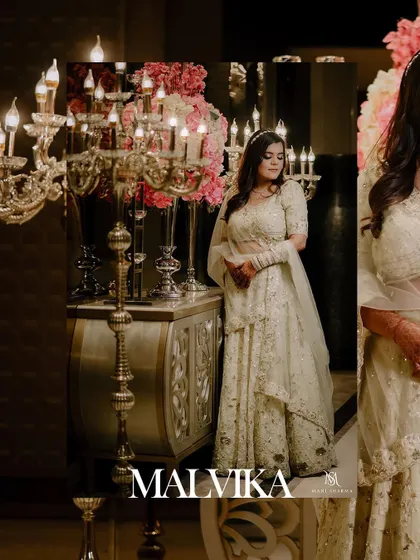 Another beautiful collage from Malvika's engagement ceremony.