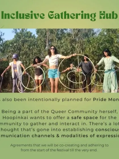 This Flow Fest is an inclusive gathering hub, intentionally planned during Pride Month to offer a safe space for the queer community to gather and connect.