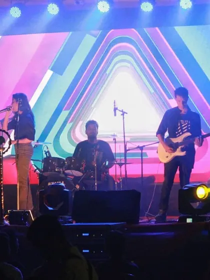Performing with the full band setup. Having my bandmates on stage with me, each of us lost in the music, is one of the best feelings in the world.