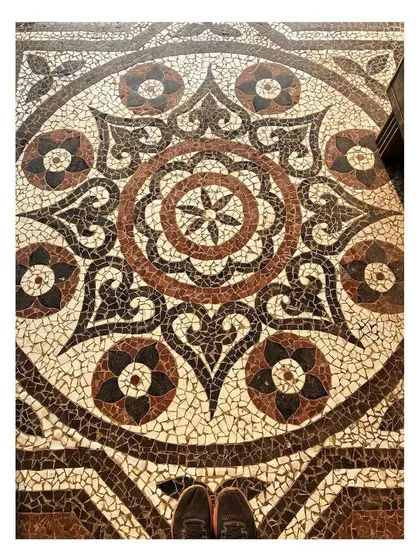 Craftsmanship is the cornerstone of timeless design. We meticulously documented and restored the original China mosaic flooring in a heritage project, ensuring that every detail of this intricate Indian art form was preserved for generations to come.