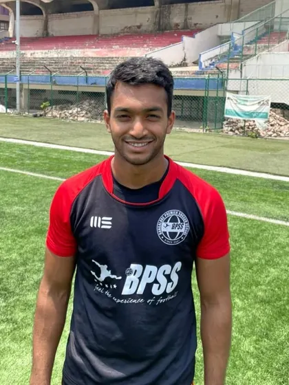 A smiling portrait of Akash Kola in his BPSS training kit. He is a true ambassador for our academy.