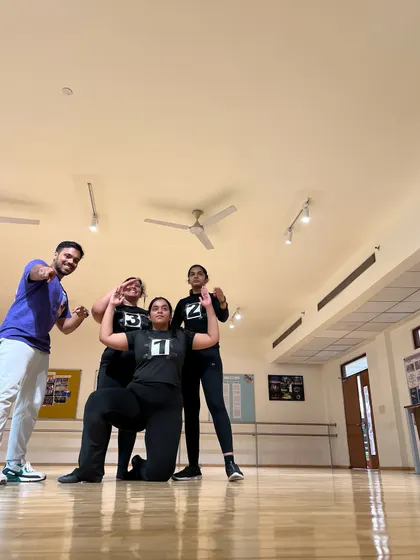 A power pose with me and some of our adult batch students on exam day. It is never too late to pursue your passion for dance and get certified for your skills.