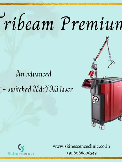 The Tribeam Premium is an advanced Q-switched Nd:YAG laser. Its technology is specifically designed to target pigment, making it highly effective for treatments like laser toning for melasma and hyperpigmentation.
