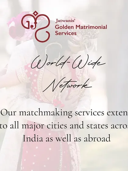 My matchmaking services extend to all major cities and states across India, as well as abroad. I have a worldwide network to help you find your match, wherever they may be.