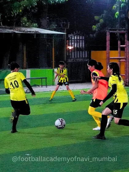 Our female players are fully integrated into our training matches, competing and developing their skills alongside the boys.