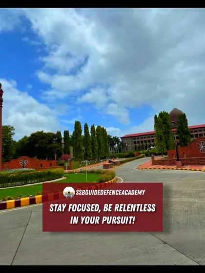 Stay focused, be relentless in your pursuit. The gates of the National Defence Academy are waiting for you. Discipline is the road to success.