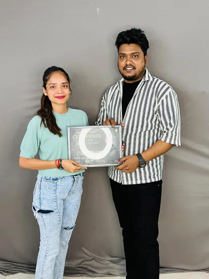 Congratulations to this wonderful student on completing her course.