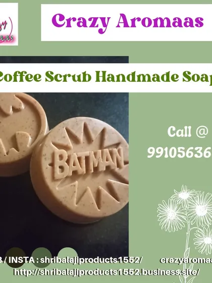See what's possible! A client used my custom mold to create these fun "Batman" themed coffee scrub soaps. This shows how a unique mold can help you create products that truly stand out in the market.