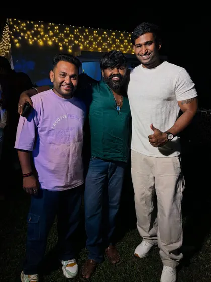 Posing with my team at the Moongate venue. We handle events at all major venues in and around Bangalore.