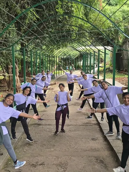 Our community of Deer Angels having fun during one of our outdoor fitness events. We believe in taking our workouts beyond the gym walls to stay active and connected.