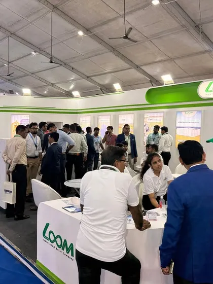My team members engaging in one-on-one conversations with attendees, providing tailored information about our solar solutions.