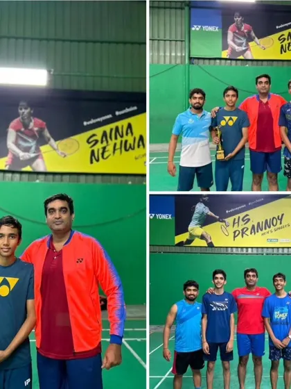 A proud feeling when three of our students are among the eight quarter-finalists in the Sub Junior National Ranking Tournament. Prateek Koundilya went on to win the bronze.