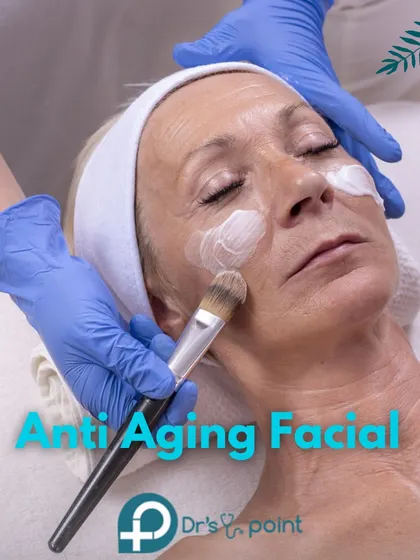 An image representing our Anti-Aging Facial. We customize these medi-facials to target signs of aging and promote a firmer, more youthful complexion.