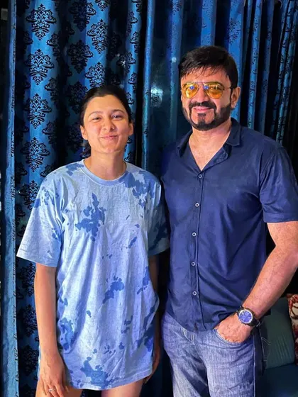 Bumped into the rocking singer Aastha Gill, whose song I had remixed a while back. It's always great to connect with fellow artists.
