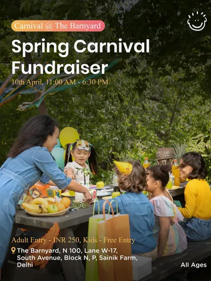A Spring Carnival Fundraiser at The Barnyard, an event with free entry for kids that also supports a good cause.