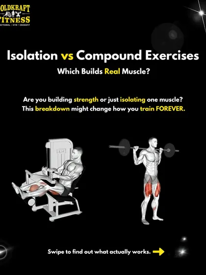 Are you training for strength or just isolating one muscle? This post breaks down the difference between compound exercises like squats and isolation exercises like hamstring curls.