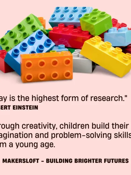 As Albert Einstein said, "Play is the highest form of research." We believe creativity helps children build imagination and problem-solving skills from a young age.
